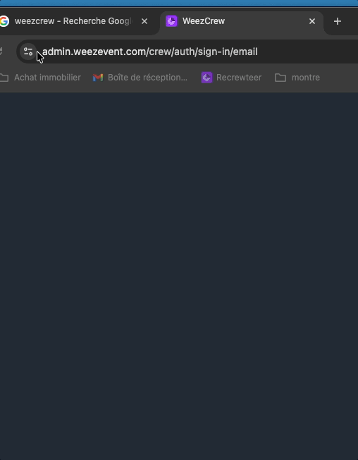 Vider les cookies sur chrome