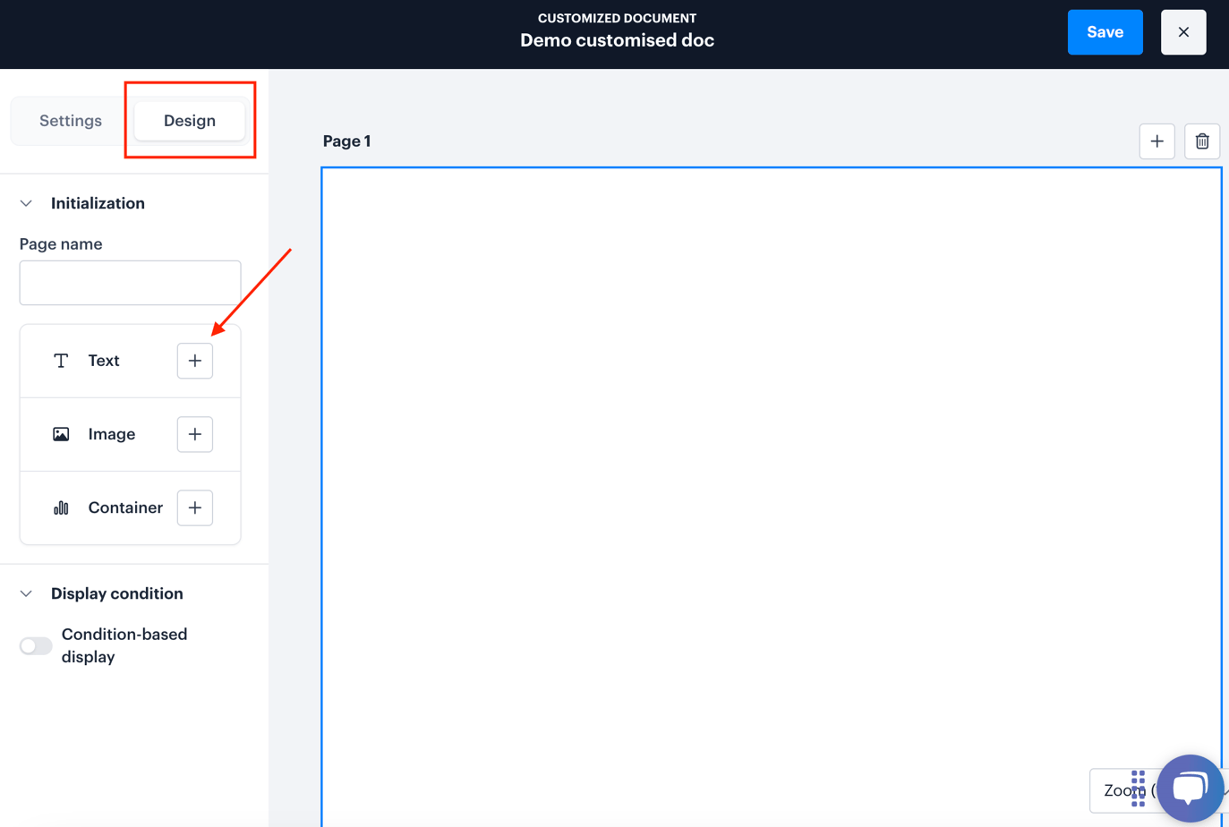 Create and Edit a Custom Document