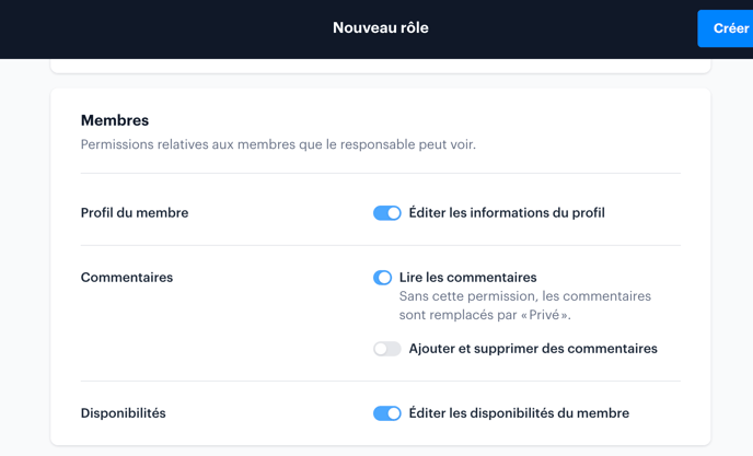 Créer un nouveau rôle dans le module Rôles et permissions  FR03