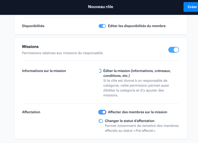 Créer un nouveau rôle dans le module Rôles et permissions  FR04