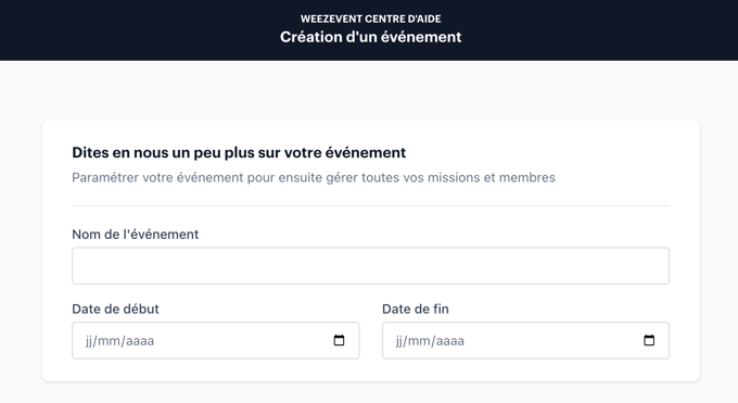 déployer un événement sur la plateforme FR02