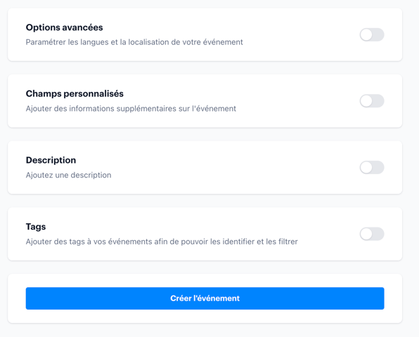 déployer un événement sur la plateforme FR03