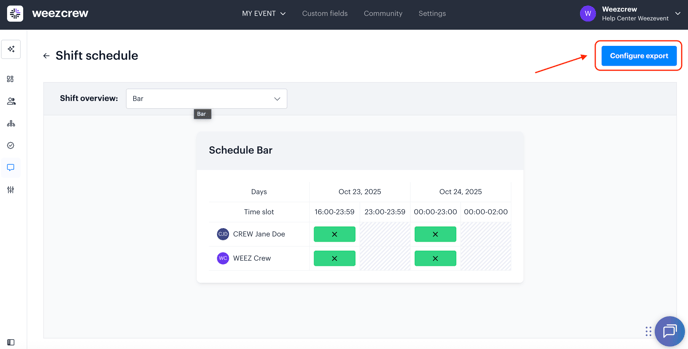 Modifier et exporter le planning dune mission EN