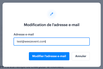modifier adresse mail 2 