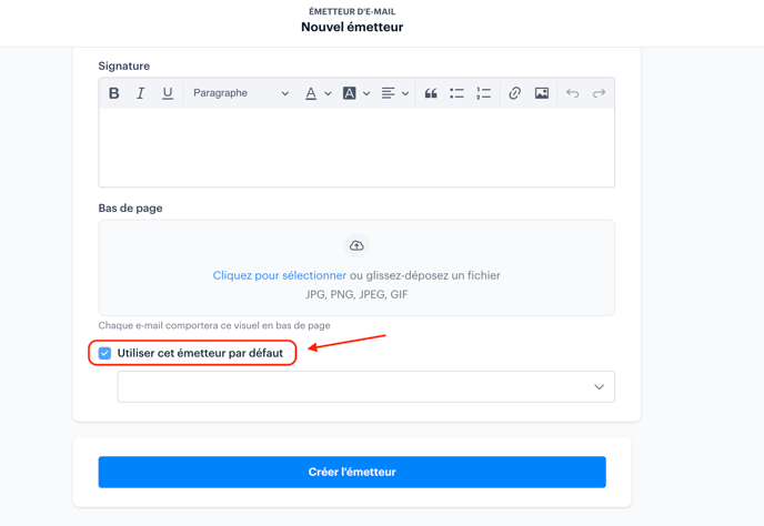 Paramétrer une adresse e-mail par défaut dans ma Communauté FR02