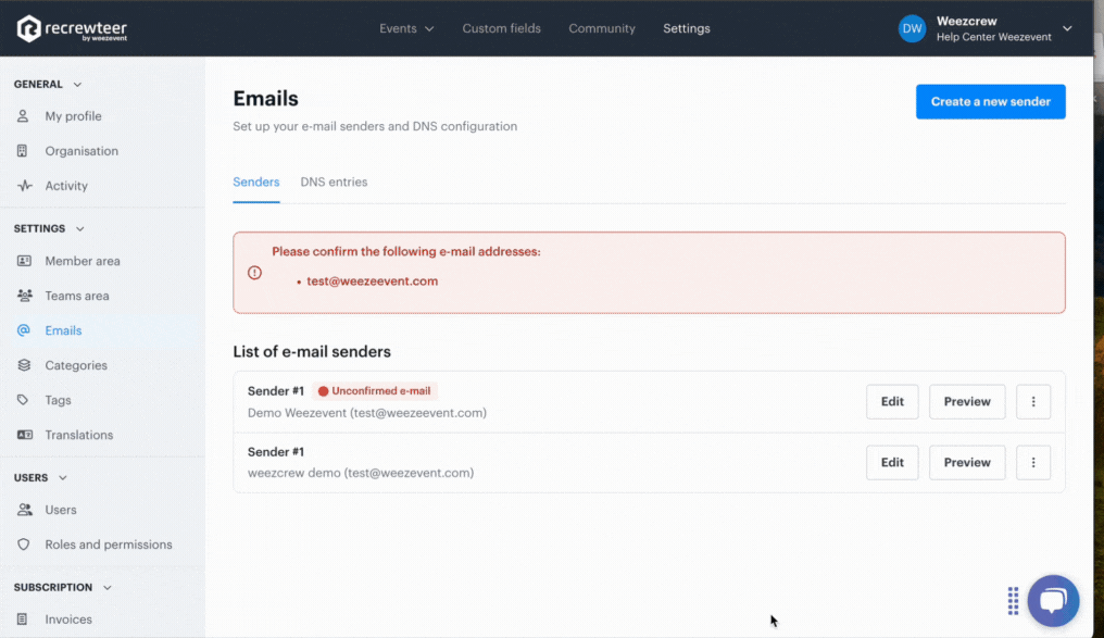 Paramétrer l’adresse e-mail de lexpéditeur EN