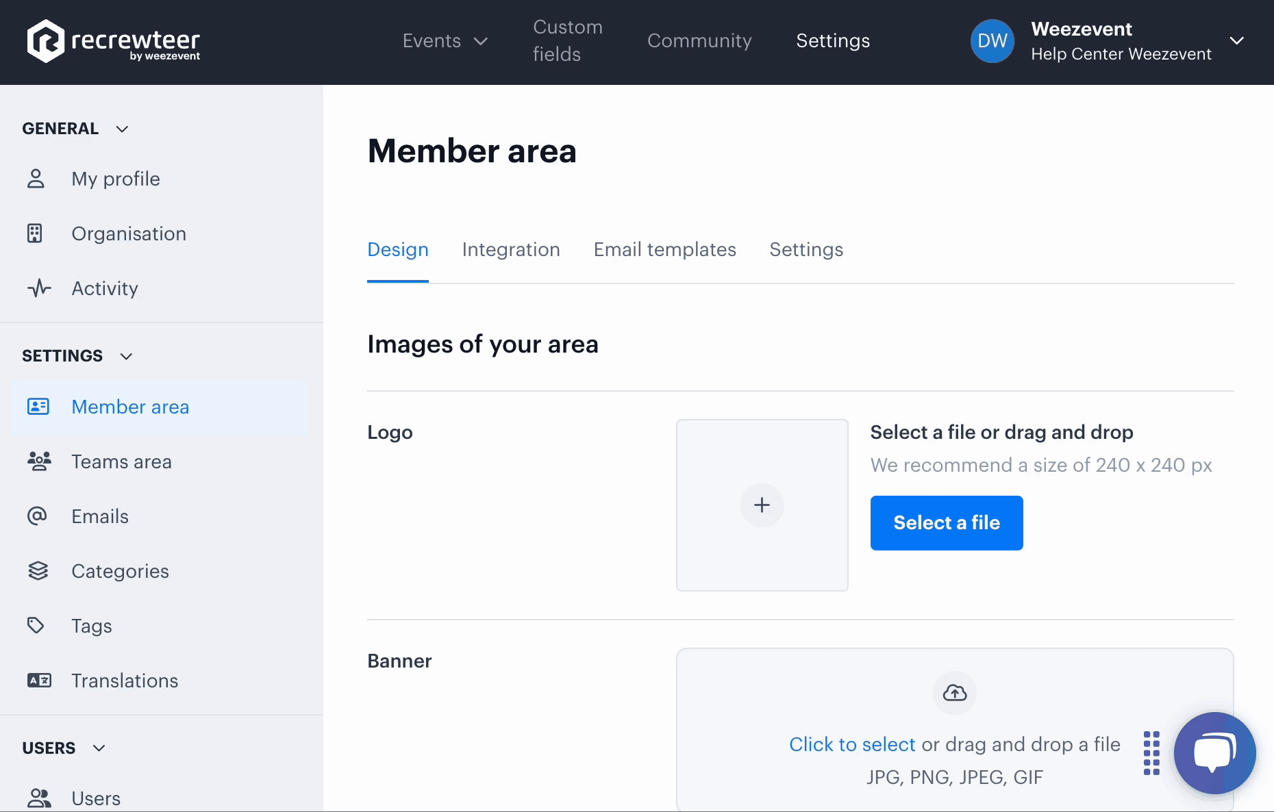 perso espace membre en 