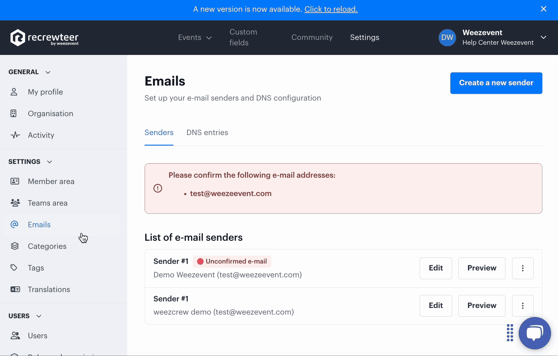 perso email en 
