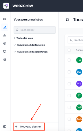 Suivre le statut d’envoi des mails d’accréditation et daffectation FR01
