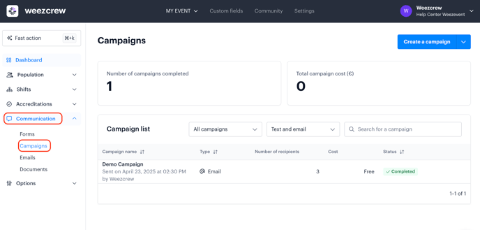 Découverte du module Campagnes EN