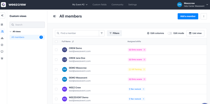 Découverte du module Membres EN