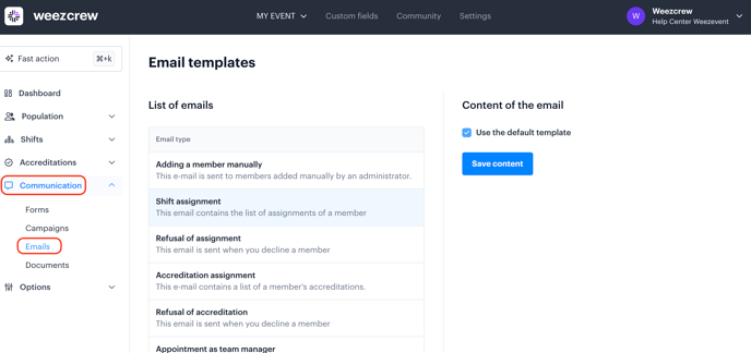 Découverte du module Emails EN-1