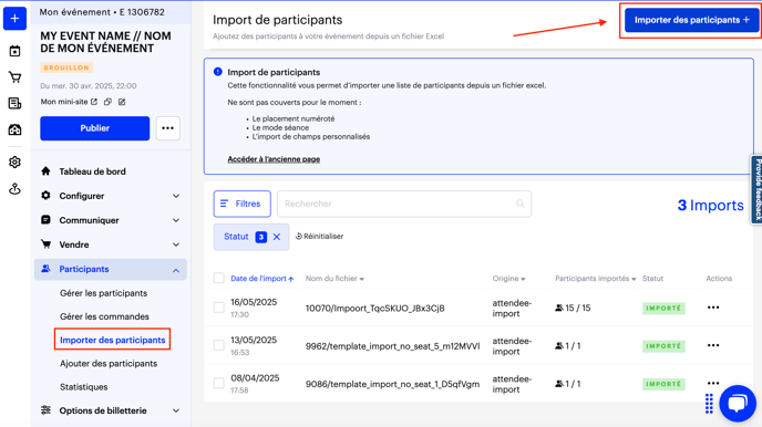Importer manuellement mes billets distributeurs FR01