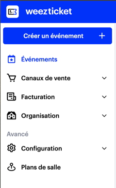 Naviguer dans mon interface WeezTicket FR01