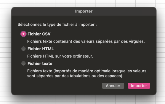 Ouvrir un fichier CSV sur Excel FR02