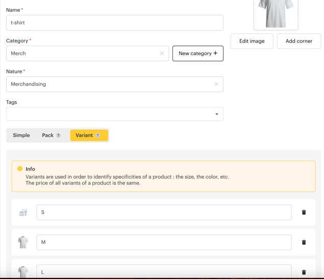 Créer et configurer un article cashless EN03