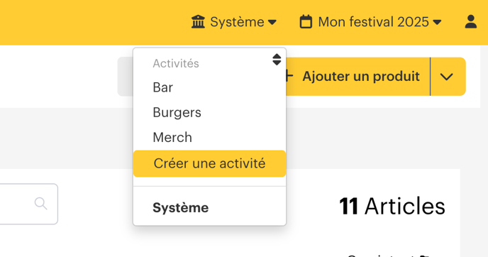 Créer et configurer un article cashless FR01