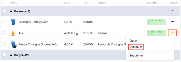 Créer et configurer un article cashless FR011