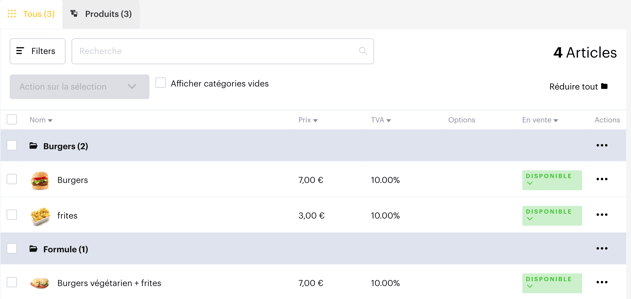 Créer et configurer un article cashless FR04