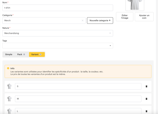 Créer et configurer un article cashless FR06