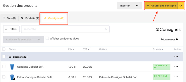 Créer et configurer un article cashless FR07