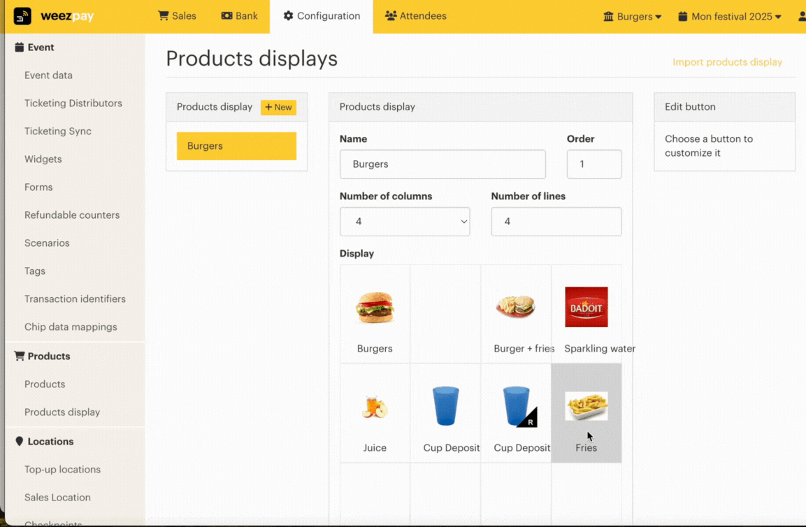 !!!créer et configurer un clavier de caisse cashless EN04