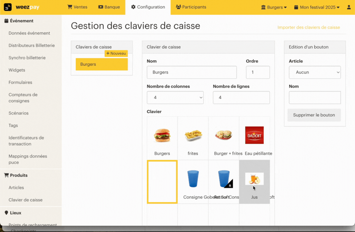 créer et configurer un clavier de ciasse FR04!!